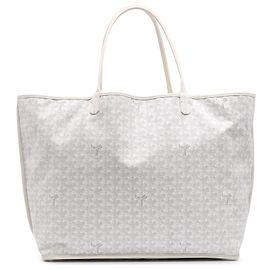 Goyard White Goyardine Reversible Anjou GM White