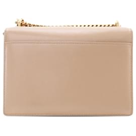 Saint Laurent-Saint Laurent Brown Medium Smooth Calfskin Sunset Bag-Brown,Beige