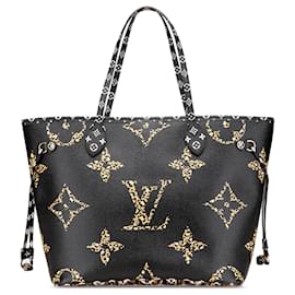 Louis Vuitton-Louis Vuitton Black Monogram Giant Jungle Neverfull MM-Black