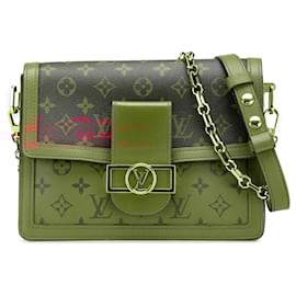 Louis Vuitton-Louis Vuitton Brown Monogram Reverse Dauphine MM-Brown