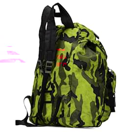 Prada-Prada Orange Tessuto Camouflage Backpack-Orange