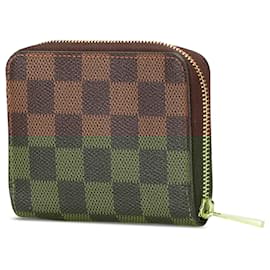 Louis Vuitton-Louis Vuitton Brown Damier Ebene Zippy Coin Purse-Brown