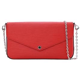 Louis Vuitton-Louis Vuitton Red Epi Pochette Felicie-Red