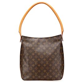 Louis Vuitton-Louis Vuitton Brown Monogram Looping GM-Brown