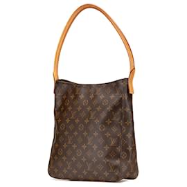 Louis Vuitton-Louis Vuitton Brown Monogram Looping GM-Brown