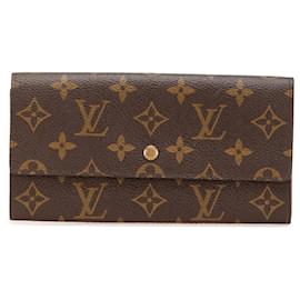 Louis Vuitton-Louis Vuitton Brown Monogram Sarah Long Wallet-Brown