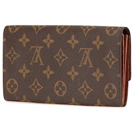 Louis Vuitton-Louis Vuitton Brown Monogram Sarah Long Wallet-Brown