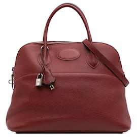 Hermès-Hermès Red Togo Bolide 35-Red,Dark red