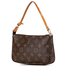 Louis Vuitton-Louis Vuitton Brown Monogram Pochette Accessoires-Brown