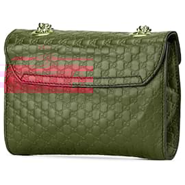 Gucci-Gucci Red Mini Microguccissima Emily Crossbody-Red