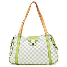 Louis Vuitton-Louis Vuitton White Damier Azur Stresa PM-White