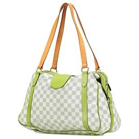 Louis Vuitton-Louis Vuitton White Damier Azur Stresa PM-White