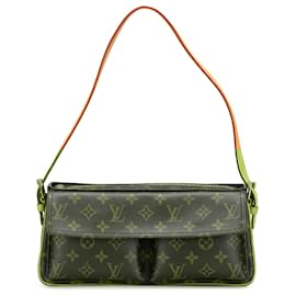 Louis Vuitton-Louis Vuitton Brown Monogram Viva Cite MM-Brown
