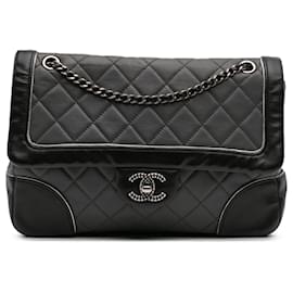 Chanel-Chanel Gray Paris-Salzburg Medium Lambskin Tyrolean Flap-Other