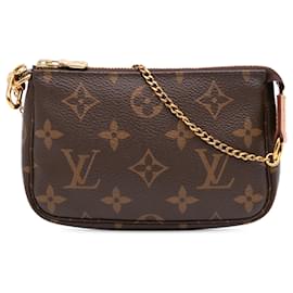 Louis Vuitton-Louis Vuitton Brown Monogram Mini Pochette Accessoires-Brown