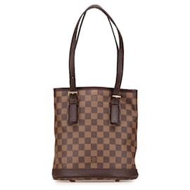 Louis Vuitton-Louis Vuitton Brown Damier Ebene Marais-Brown