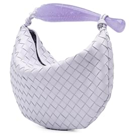 Bottega Veneta-Bottega Veneta Purple Limited Edition Murano Glass Lambskin Intrecciato Sardine-Purple