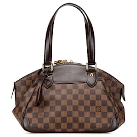 Louis Vuitton-Louis Vuitton Brown Damier Ebene Verona PM-Brown