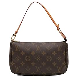 Louis Vuitton-Louis Vuitton Brown Monogram Pochette Accessoires-Brown