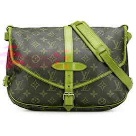 Louis Vuitton-Louis Vuitton Brown Monogram Saumur 30-Brown
