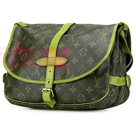 Louis Vuitton-Louis Vuitton Brown Monogram Saumur 30-Brown