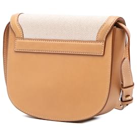 Saint Laurent-Saint Laurent Brown Small Calfskin Kaia Crossbody-Brown,Beige