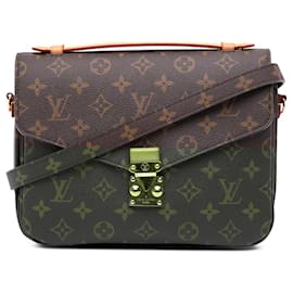 Louis Vuitton-Louis Vuitton Brown Monogram Pochette Metis-Brown