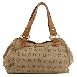 Bulgari-Bvlgari Mania Tote Bag-Brown