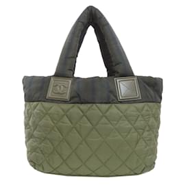 Chanel-Chanel Coco Cocoon Tote Handbag-Khaki