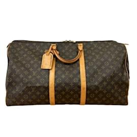 Louis Vuitton-Louis Vuitton Monogram Keepall 60 Travel Bag-Monogram