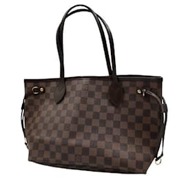 Louis Vuitton-Louis Vuitton Neverfull PM Damier Tote Bag-Brown,Damier ebene