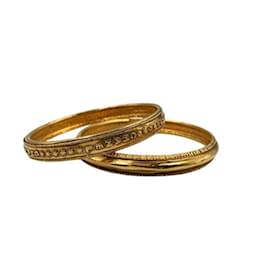 Chanel-Chanel Gold Double Bangle-Golden