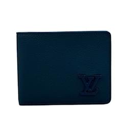 Louis Vuitton-Louis Vuitton Aerogram M82809 Bi-Fold Wallet-Blue