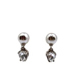 Orecchini in perle e strass MIU Miu Argento