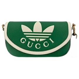 Gucci-Gucci x Adidas Green Shoulder Bag-Green