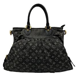 Louis Vuitton-Louis Vuitton Monogram Denim Shoulder Bag Neo Cabii GM-Black