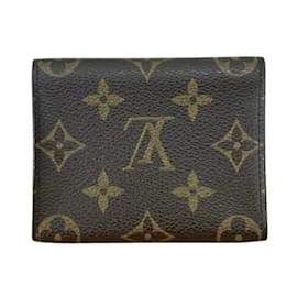 Louis Vuitton-Louis Vuitton Monogram Envelope Card Case-Brown,Monogram