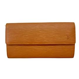 Louis Vuitton-Louis Vuitton Epi Porte Tresor International Long Wallet-Brown