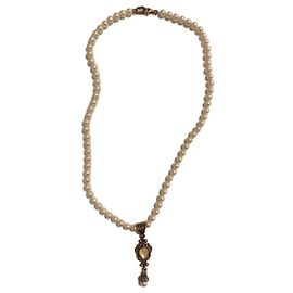 Autre Marque Collier en argent avec perles Autre