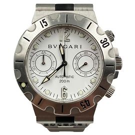 Bulgari Bvlgari Diagono White Dial Wristwatch SCB38S Other