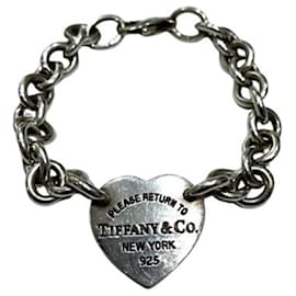 Tiffany & Co-Tiffany & Co. Sterling Silver Heart Charm Bracelet-Silvery