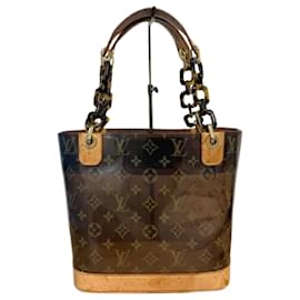 Louis Vuitton-Louis Vuitton Monogram Cabas Ambre MM Handbag-Brown