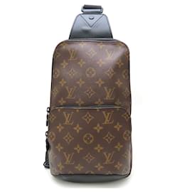 Louis Vuitton-Louis Vuitton Monogram Macassar Avenue Sling Bag-Brown,Black,Monogram
