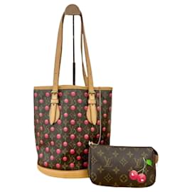 Louis Vuitton-Louis Vuitton Monogram Cherry Baguette Bag-Brown