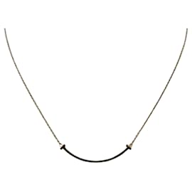 Tiffany & Co-Tiffany & Co. T Smile 750 PG Pink Gold Necklace-Other