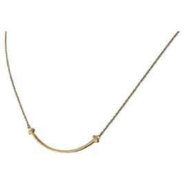 Tiffany & Co-Tiffany & Co. T Smile 750 PG Pink Gold Necklace-Other