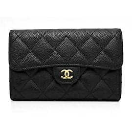 Chanel-Chanel Matelasse Medium Flap Wallet-Black
