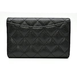 Chanel-Chanel Matelasse Medium Flap Wallet-Black