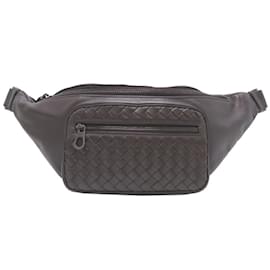 Bottega Veneta-Bottega Veneta Intrecciato Waist Pouch-Brown,Dark brown