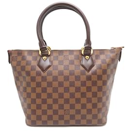 Louis Vuitton-Louis Vuitton Saleya PM Women's Tote Bag-Brown,Damier ebene